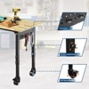 Adjustable Workbench with Wheels, 2200 LBS Load Capacity Heavy Duty Work Table, Rolling Hardwood Workstation with Pegboard for Garage Workshop - 4 of 4