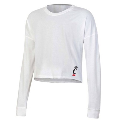 Ncaa Cincinnati Bearcats Women's White Long Sleeve T-shirt : Target
