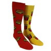 Crazy Dog T-Shirts Men's Burger and Fries Socks Funny Junk Food Backyard Cookout Vintage Novelty Footwear - 2 of 4