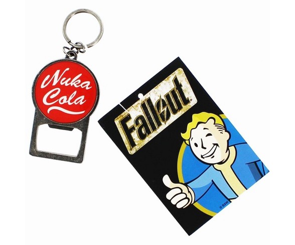 Bioworld Fallout Nuka Cola Metal Keychain Bottle Opener