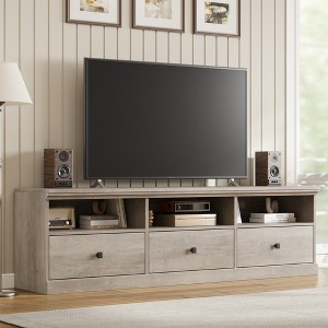 70in TV Stand for TVs up to 80", Mid Century Modern Entertainment Center with Drawer, TV Console Media Cabinet for Living Room, Bedroom - 1 of 4