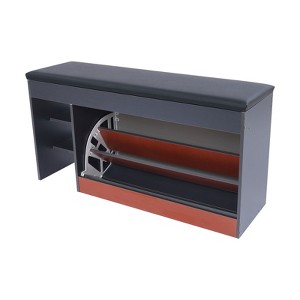 YIYIBYUS Shoe Organizer for Entryway, Shoe Storage Stool, Shoe Bench for Entryway - 1 of 4