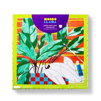 11"x11" Paint-Your-Own Canvas Kit Plant - Mondo Llama™