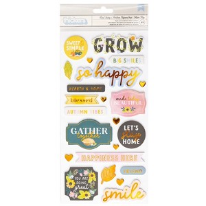 Thickers Paige Evans Garden Shoppe Best Today Phrase Stickers with Copper Foil - 1 of 2