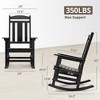 Arceso Outdoor Rocking Chair,  20 Inch  Weather Resistant  Rocker Chairs, 350lb Heavy Duty, Oversized Porch for Adult - 4 of 4