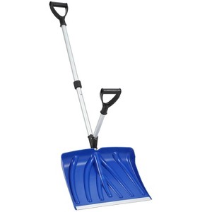 Snow Shovel, 18x13 in Blade, Ergonomic Snow Shovels with Assisted D-Ring Handle, 3.5LBS Lightweight Aluminum Shoveling Tool for Driveway Walkway - 1 of 4
