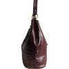 AmeriLeather Colton Leather Shoulder Bag – Top Grain, Woven Pocket, Dual Straps, Bonus Coin Purse, 17.5" Spacious Tote - 2 of 4