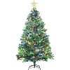 6.5ft Pre-Lit Artificial Christmas Tree , 80 Pinecones, 1000 Branch Tips, Tree Topper Star, Easy Assembly for Holiday Decorations - 2 of 4