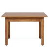 Resenkos Dining Table, Living Room Table,39.4'' Square Dining Table Kitchen Table with Solid Wood Legs for 4,Black - 2 of 4