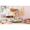 Twin Size Car Bed with Pillow, Ceiling Cloth and LED Lights - 4 of 4