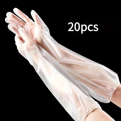Paaaawaters 10/20/30 Pairs Durable and Comfortable Kitchen Cleaning Gloves, Extended, Waterproof, Oil Resistant, Multipurpose