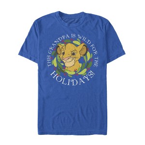 Men's Lion King Christmas Wild Grandpa T-Shirt - 1 of 4