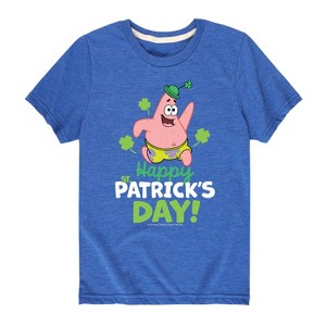 Boys' - SpongeBob Squarepants - Happy St Patricks Day Short Sleeve Graphic T-Shirt - 1 of 4