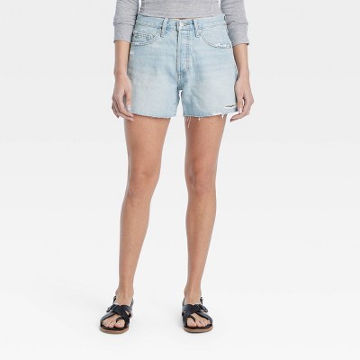 Women's High-rise Midi Jean Shorts - Ava & Viv™ Light Wash 30 : Target