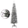 vidaXL Christmas Tree White and Green PVC Slim Decorative Inlays - 7 x 2 ft - 3 of 4
