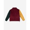 Harry Potter Hogwarts Crest Long Sleeve Colorblock Adult Puffer Jacket-XS - 3 of 4