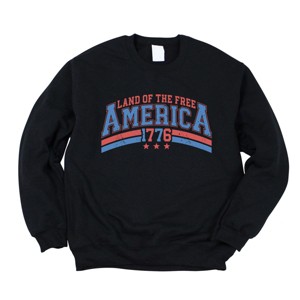 Simply Sage Market Women's Graphic Sweatshirt Land Of The Free America - 1 of 4