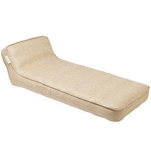 Sunnylife: Luxe Lie-On Lounger Beige Inflatable Pool Water Float : Target