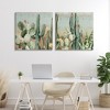 Stupell Industries Cactus Blooms Among Thorns 2pc Canvas Art Set - 2 of 4