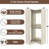 Besiost Corner Closet Organizer with Hanging Rods, Freestanding Closet System - 4 of 4