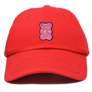 Dalix Pink Gummy Embroidered Cotton Dad Hat Baseball Cap Adjustable Womens - 1 of 4