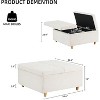 Lift-Top Ottoman Coffee Table with Storage , Storage Ottoman Bench for Living Room, Bedroom, and Entryway - 3 of 4