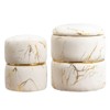 Kumasinova 16"/12.75"H Modern Luxury Velvet Nesting Storage Ottomans,Set of 2,Chic Vanity Stools for Makeup,Accent Stool for Footrest,300lbs Max - 4 of 4