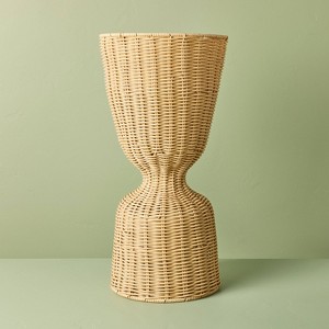 Rattan Reversible Outdoor Planter Basket - Hearth & Hand™ with Magnolia - 1 of 4