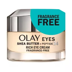 Olay Shea Butter + Peptide 24 Eye Cream Fragrance-Free - 0.5oz