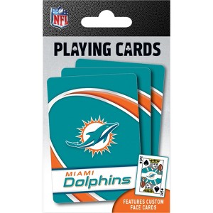 MasterPieces Officially Licensed NFL Miami Dolphins Playing Cards - 54 Card Deck for Adults - 1 of 4