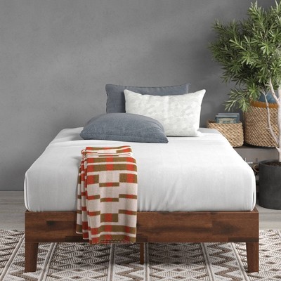 Marissa 12" Pine Wood Queen Platform Bed Frame