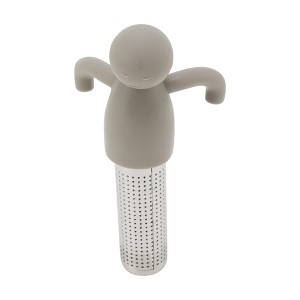 Unique Bargains Tea Infuser Tea Infuser Asymmetrical Shape Hand Wash Silicone Stainless Steel 1.97"x1.18"x4.53" 1Pcs - 1 of 4