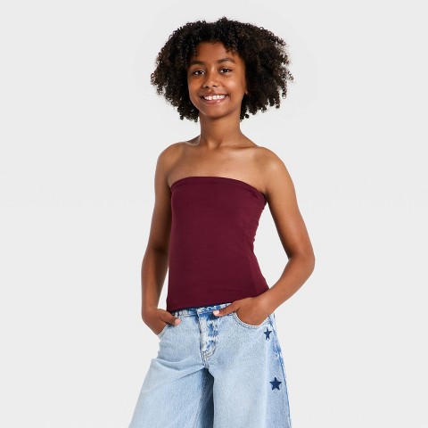 Детские Art Class Girls' Reversible Tube Top - art class™ Light Pink/Brown S