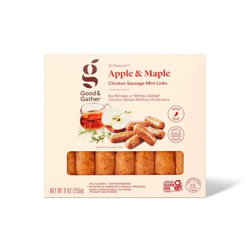 Apple & Maple Breakfast Chicken Sausage Mini Links - 9oz - Good
