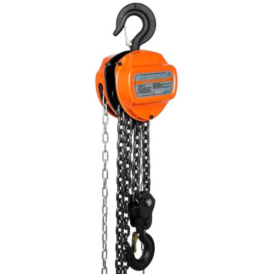 VEVOR Hand Chain Hoist, 3 Ton 6600 lbs Capacity 10 FT Come Along, G80 Galvanized Carbon Steel with Double-Pawl Brake, Auto Chain Leading