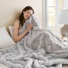 FONTOI 50"x60" Luxury Plush Throw Blanket Throw Blanket Perfect Blanket for Couch Year Round Fluffy Micro Fleece Winter Gift Festival - 3 of 4