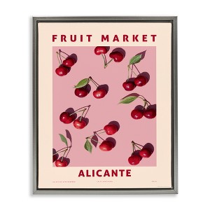 Stupell Industries Fruit Market Cherries Floating Frame Canvas Art - 1 of 4