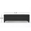 PAGED Storage Ottoman Bench,50.5" End of Bed Bench with Lift Top & Birch Wood Legs,Ottoman with Storange for Living Room,Entryway - 3 of 4