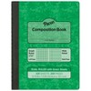 Pacon® Dual Ruled Composition Book, Green, 1/4 in grid and 3/8 in (wide) 9-3/4" x 7-1/2", 100 Sheets, Pack of 6 - 2 of 4