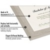 Americanflat 8.5x11 Diploma Frame in Driftwood with Shatter Resistant Glass - Horizontal and Vertical Formats for Wall and Tabletop - 3 of 4