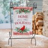 Evergreen Garden Flag Holiday Cardinal Moire Double Sided Indoor Outdoor Decor 18" x 12.5" - 2 of 2