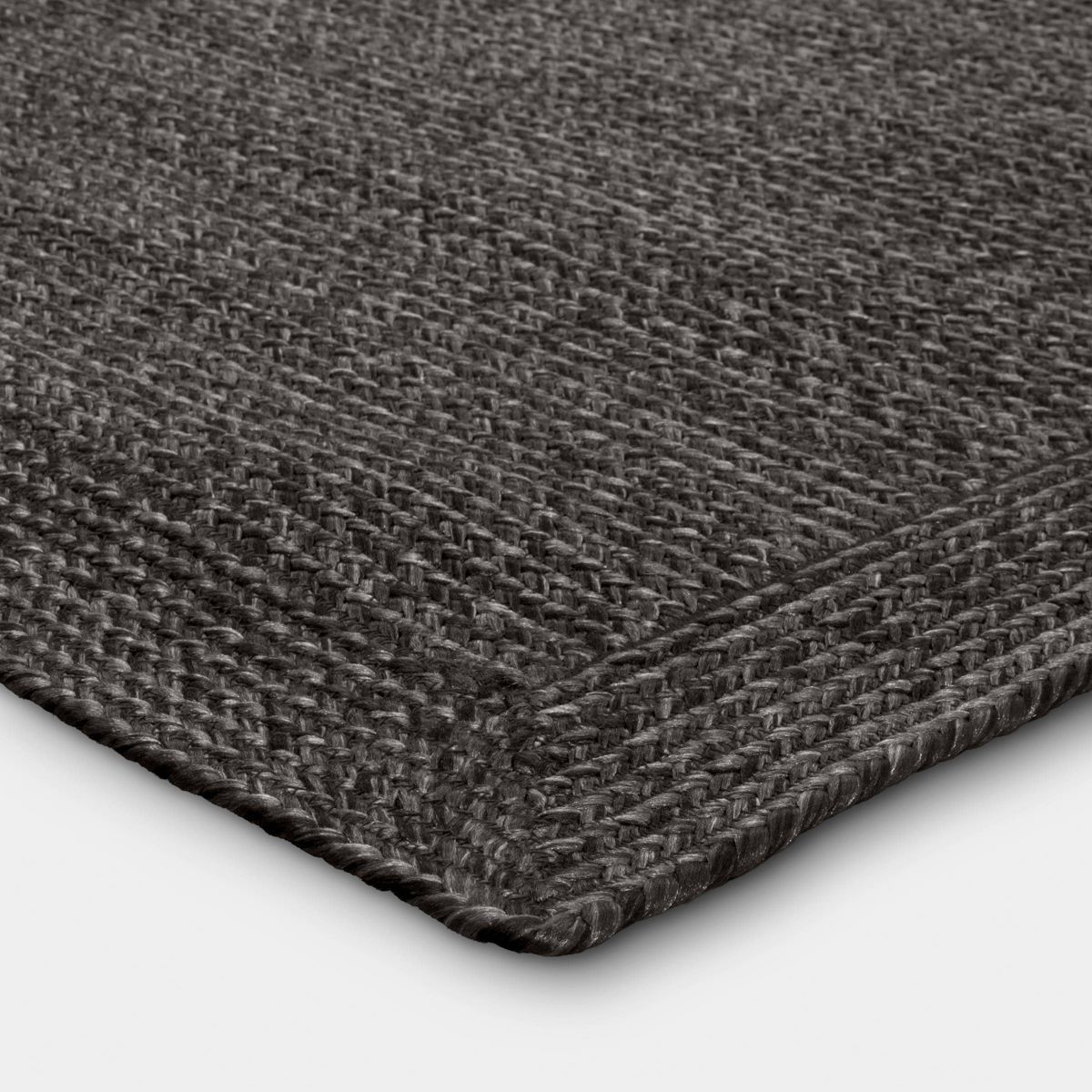 Natural Woven Rectangular Braided Outdoor Accent Rug - Threshold™ - thumbnail 3