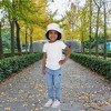 Kids Bucket Hat for Girls & Boys, Packable Fun & Cool Reversible Beach Sun Teen Toddler Bucket Hat with Sunglasses 3-14Y - 2 of 4