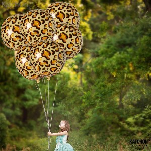 KatchOn, Leopard Balloons for Birthday Party - Big 22 Inch, Pack of 6 | Cheetah Balloons for Cheetah Birthday Decorations - 1 of 4