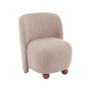 XIYUYEU Modern Low Back Accent Chair Upholstered Armless Living Room Chairs - 3 of 4