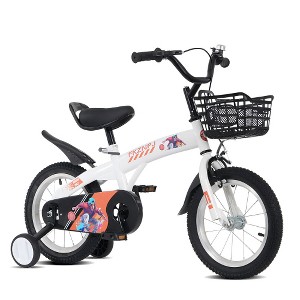 FIONECA 16'' Kids Bike with Training Wheels & Kickstand ¨C Adjustable Seat, Ages 4¨C8, Multiple Colors - 1 of 4