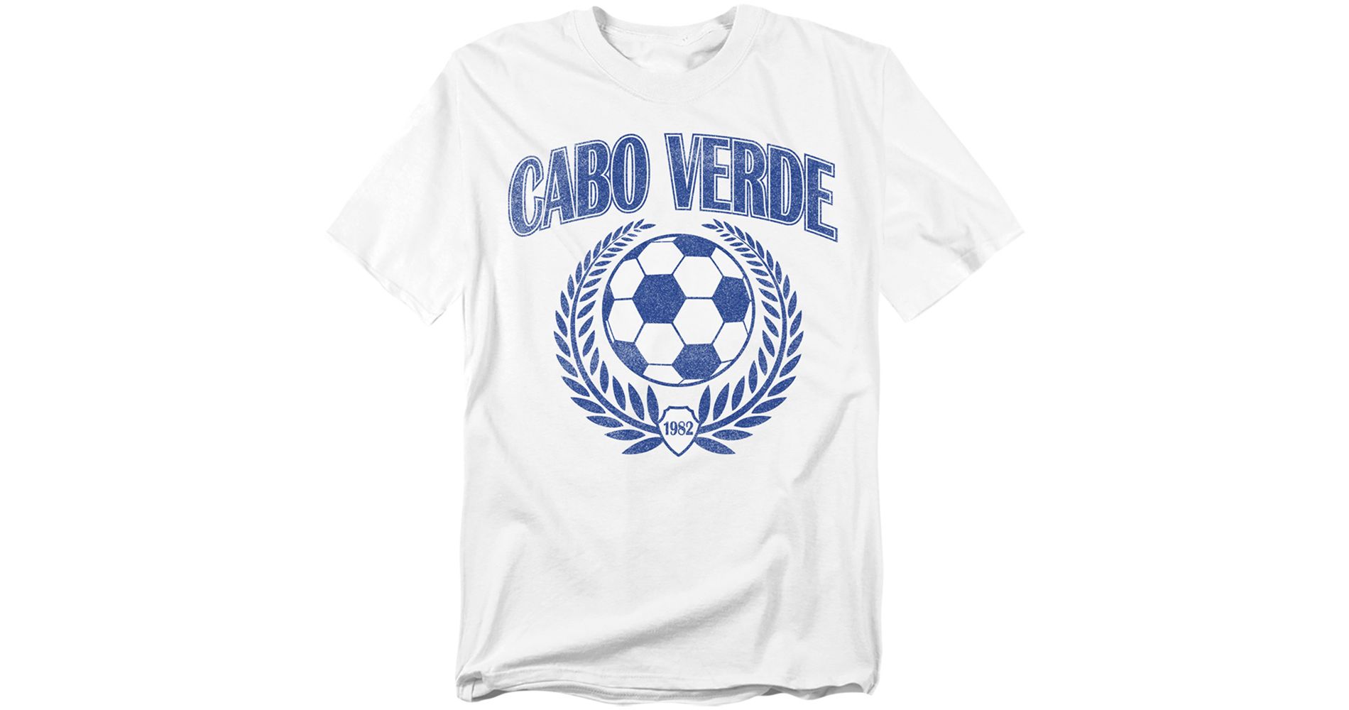 Men's Cabo Verde Futbol Laurels Soccer Ball Fan Country T-Shirt