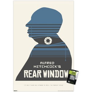 Trends International Alfred Hitchcock - Rear Window (1954) Silhouette Unframed Wall Poster Prints - 1 of 4