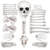 Yescom Bag of Skeleton Bones Skull 28pcs Set Props Horror Halloween Party Decoration 2025 - 2 of 4