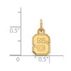 Black Bow Jewelry 10k Yellow Gold North Carolina State Wolfpack NCAA Extra Small Pendant - 2 of 3
